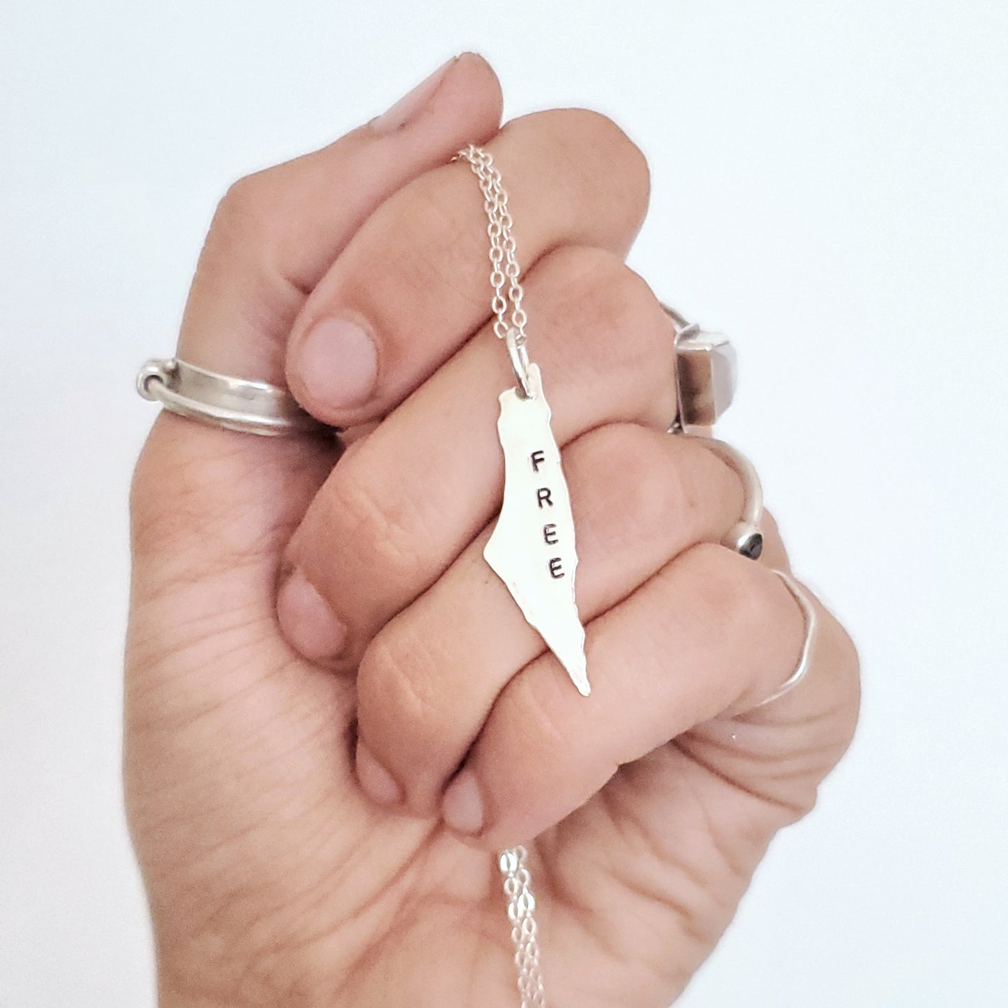 Free Palestine Necklace