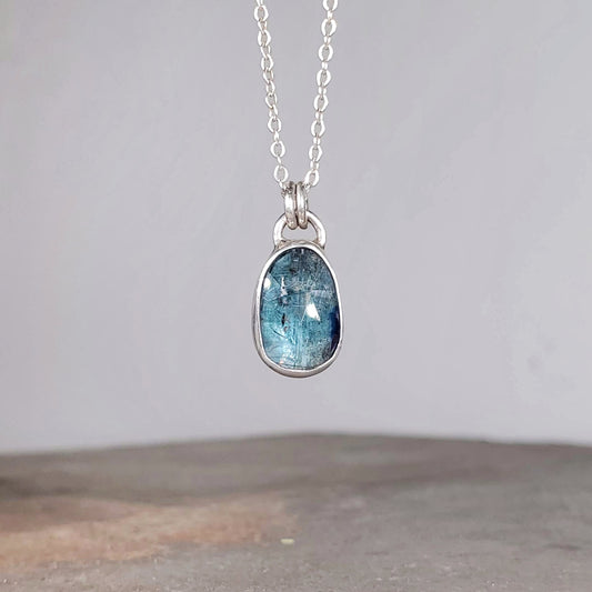 Teal Kyanite Necklace