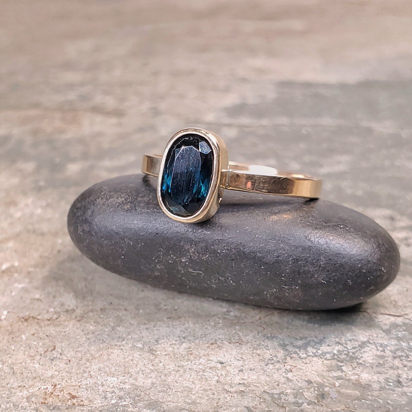 Blue Tourmaline Ring